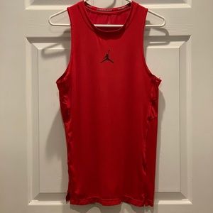 Red Jordan Drifit Athletic Tank